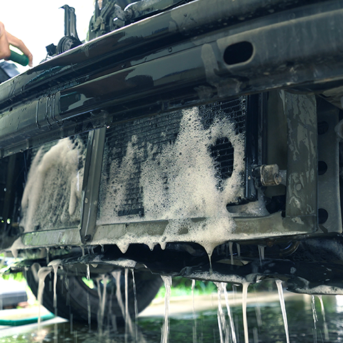 Cooling coil cleaning