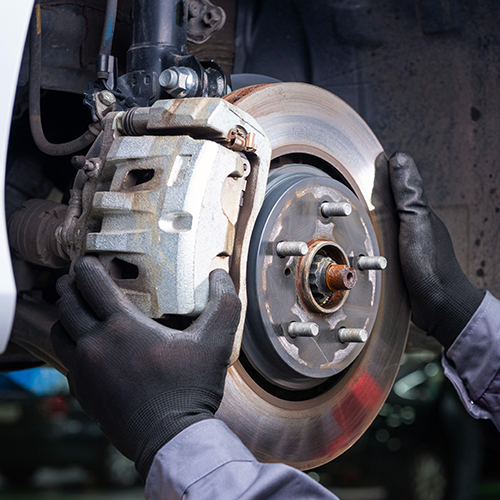 Front brake calipers checking