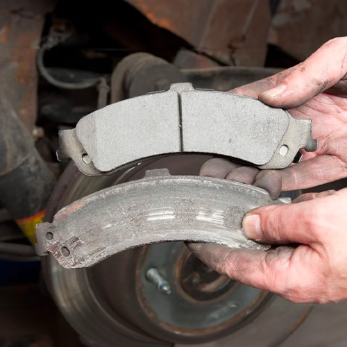 Opening & fitting of rear brake pads