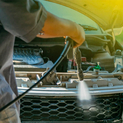 Condenser cleaning (without dismantle)